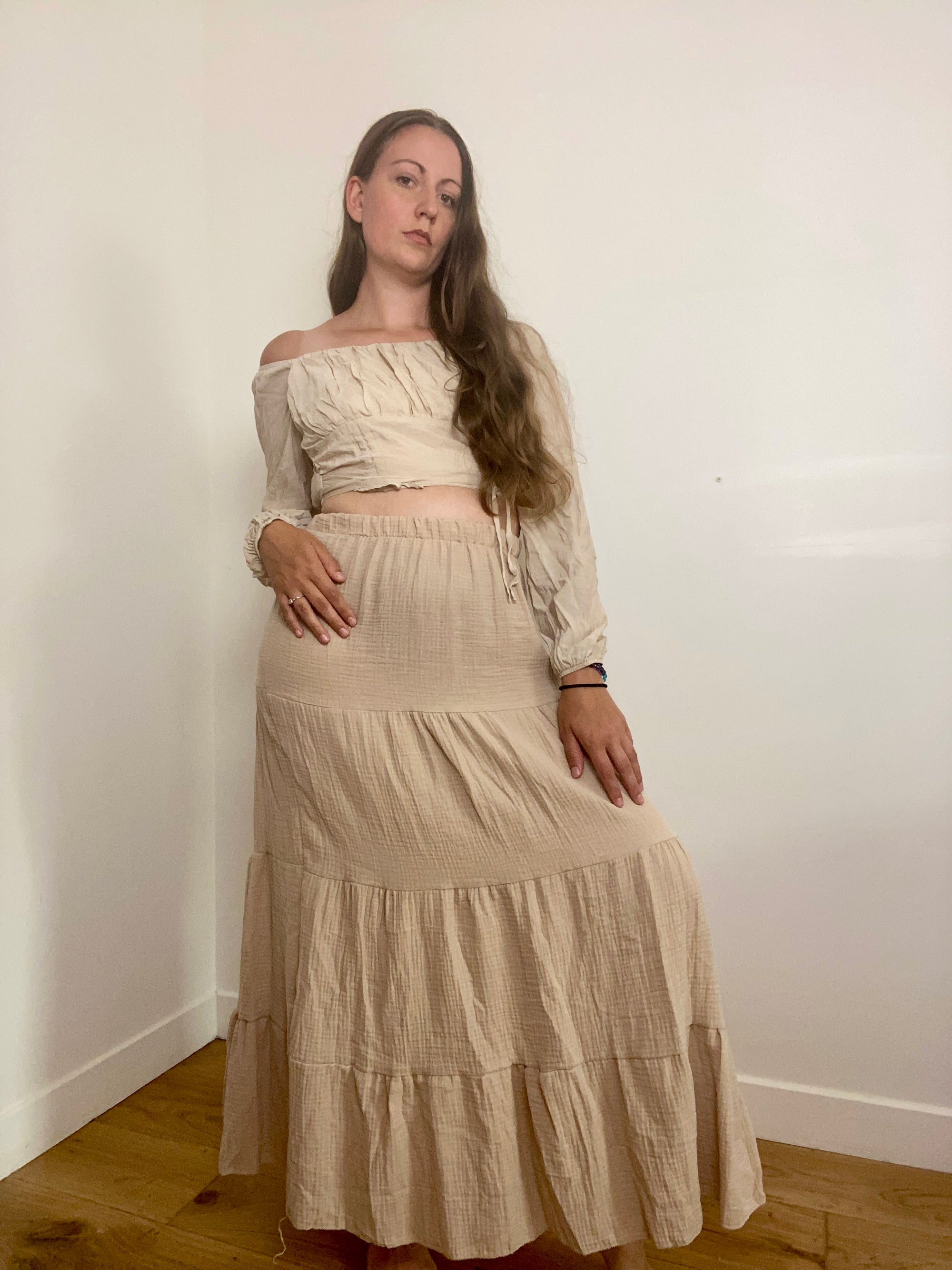 Jupe Palmier - beige