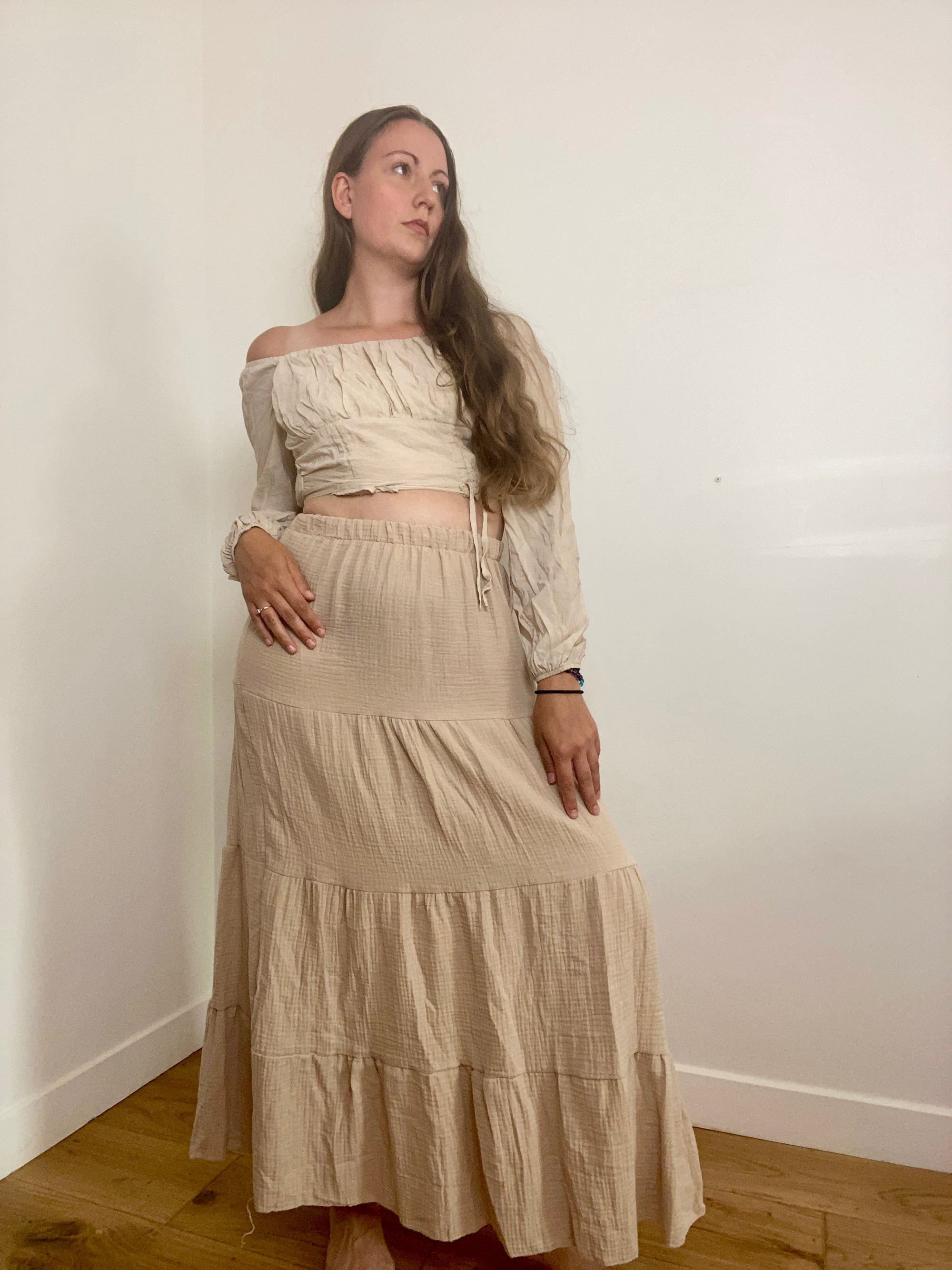 Jupe Palmier - beige